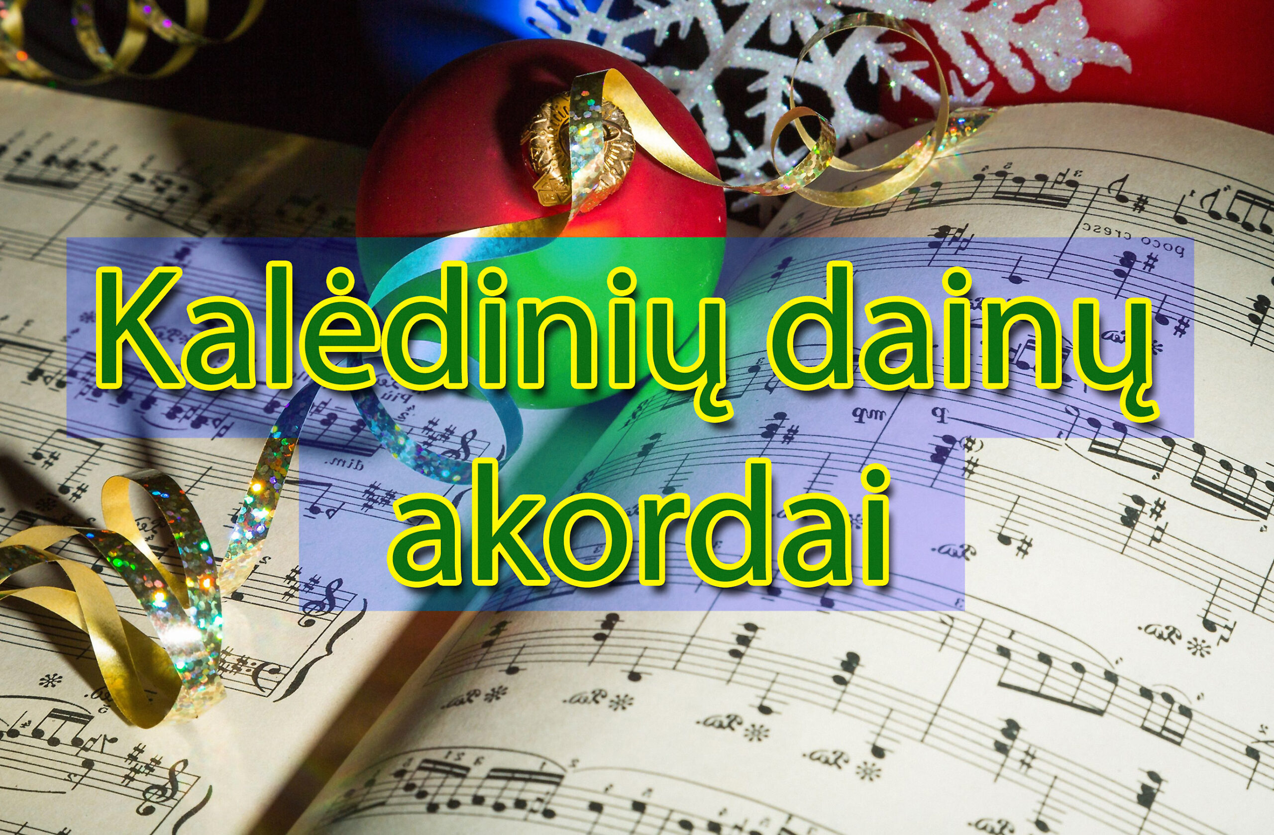 kalėdinių dainų akordai